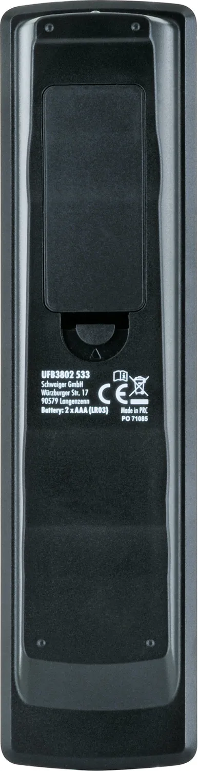 SCHWAIGER Telecomando Universale 8 in 1 Infrarossi Nero