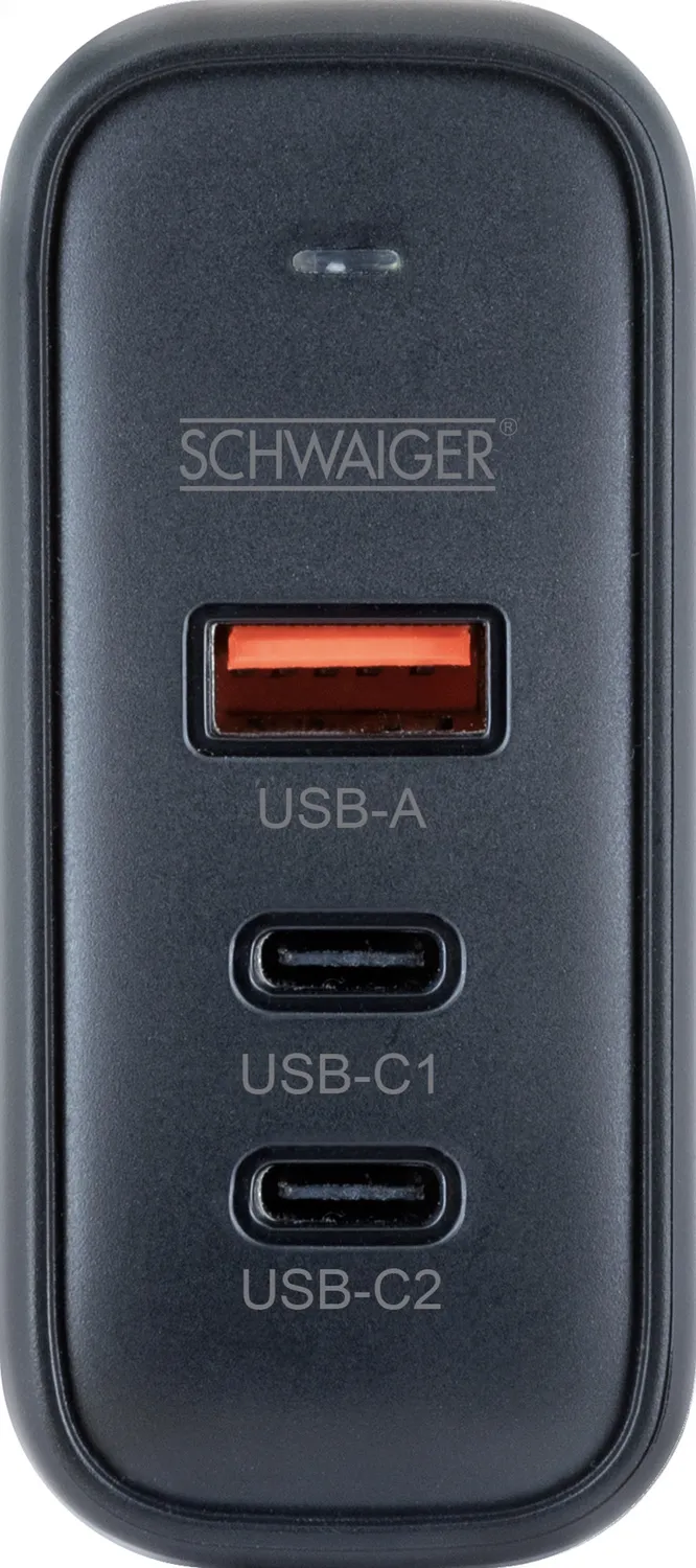 Schwaiger caricatore USB-C USB-A 35W doppio attacco rapido