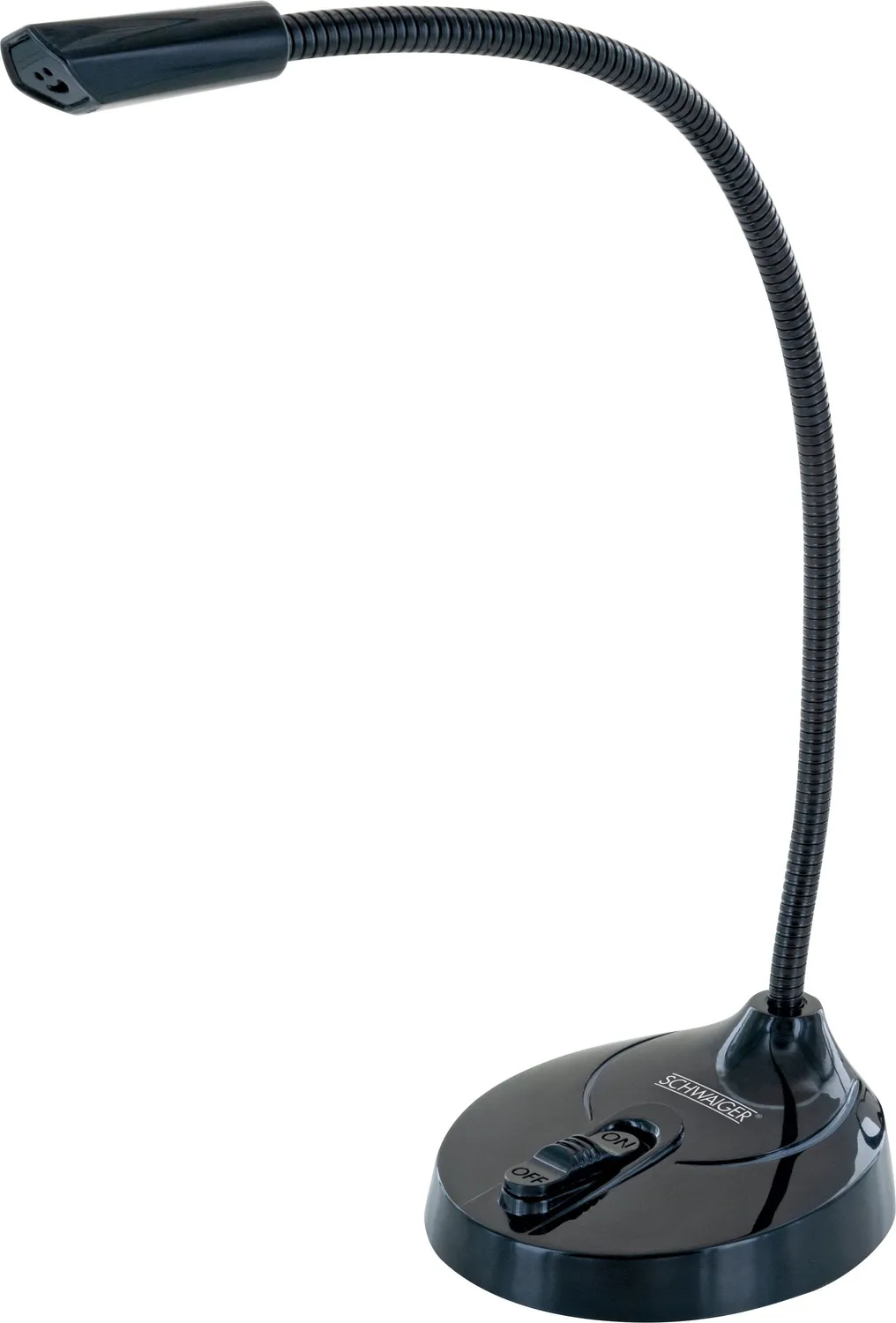 Schwaiger Microfono Gaming USB con RGB e Gooseneck Nero