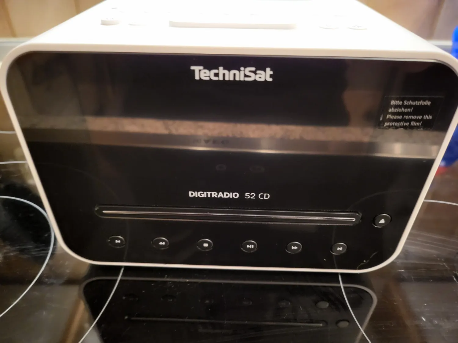 TechniSat DigitRadio 52 CD Radiosveglia DAB+ Bluetooth Bianca
