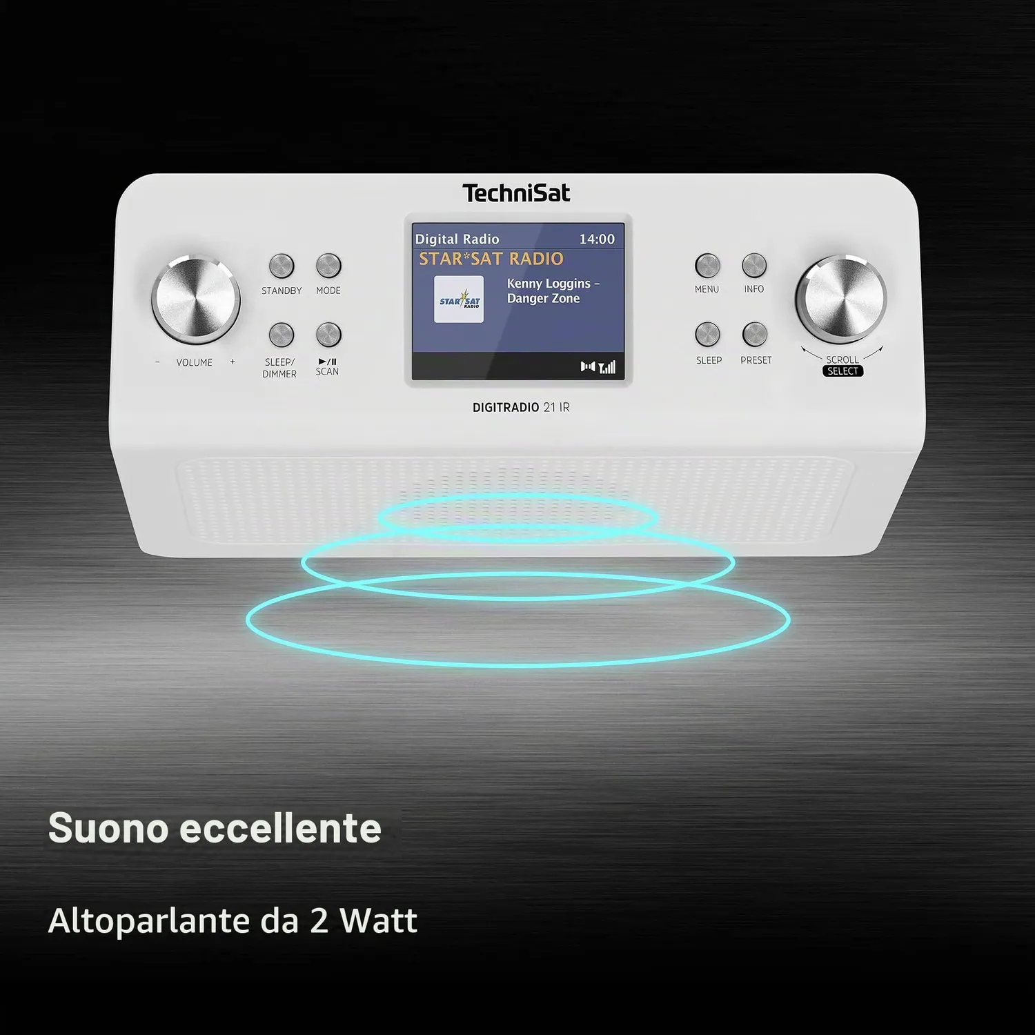 TechniSat DigitRadio 21 IR radio sottopensile Internet bianca