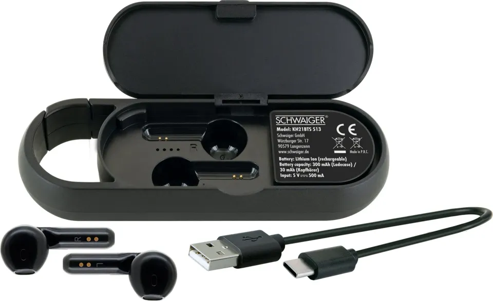Schwaiger cuffie TWS auricolari senza fili