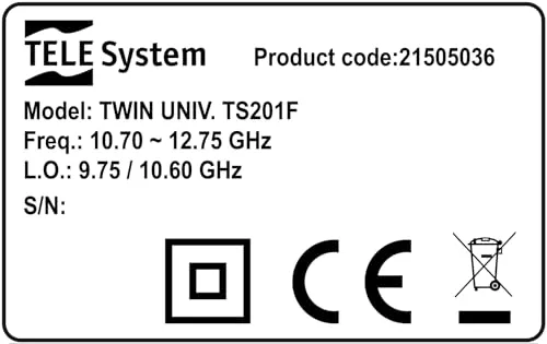 TELE System TS201F LNB Twin 2 uscite LTE Stop