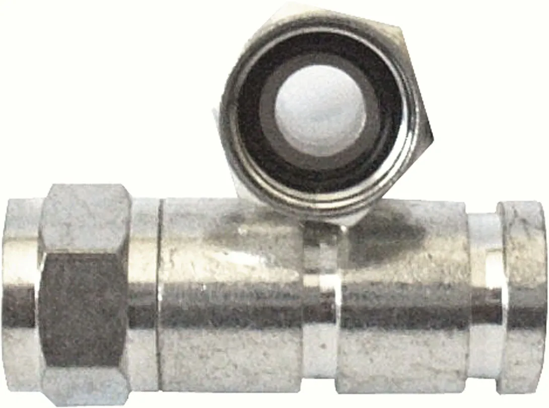 Schwaiger Connettore F a Compressione 7mm Argento