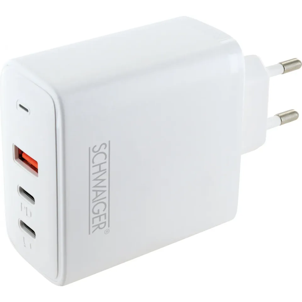 Schwaiger LADC2165 Caricatore USB 65W bianco
