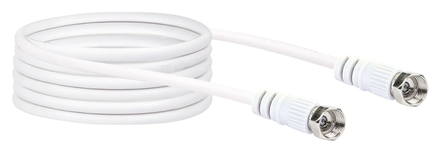 SCHWAIGER cavo SAT 75dB 1,5m bianco