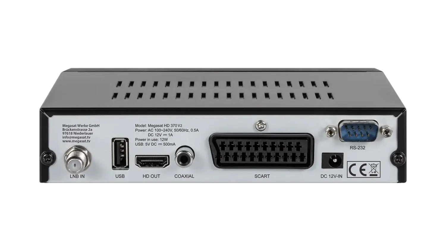 Megasat HD 370 V2 ricevitore satellitare HD compatto