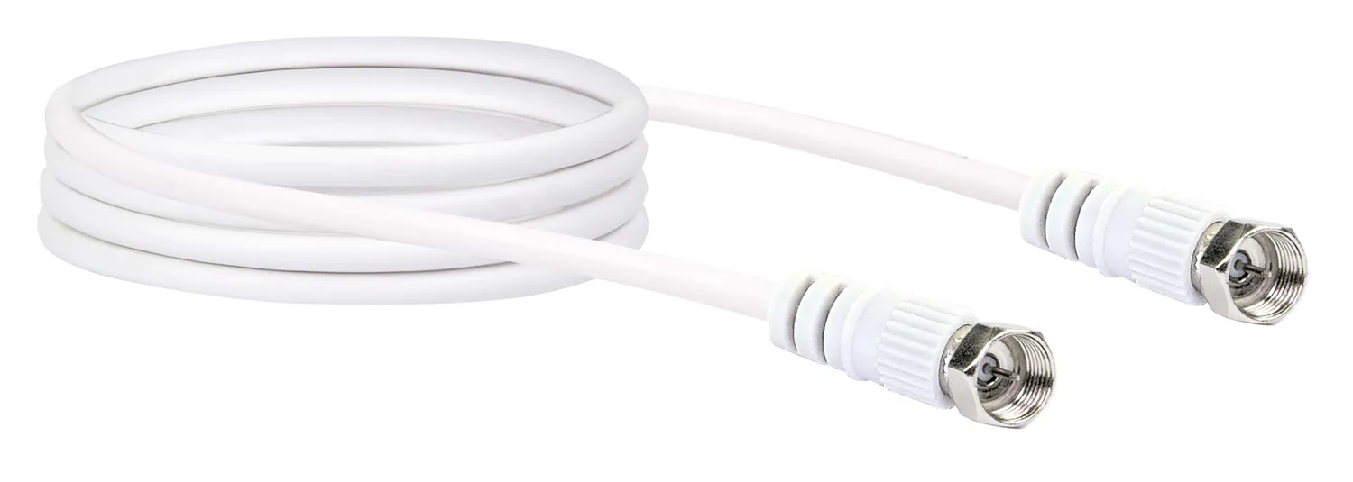 SCHWAIGER cavo SAT 75dB 1,5m bianco