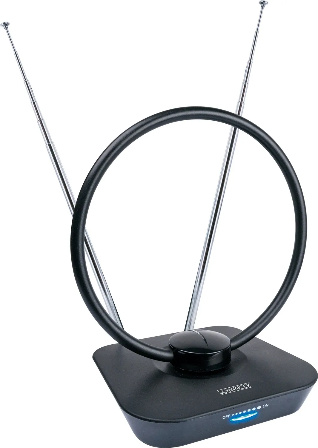 Schwaiger antenna interna DVB-T2 attiva 36 dB