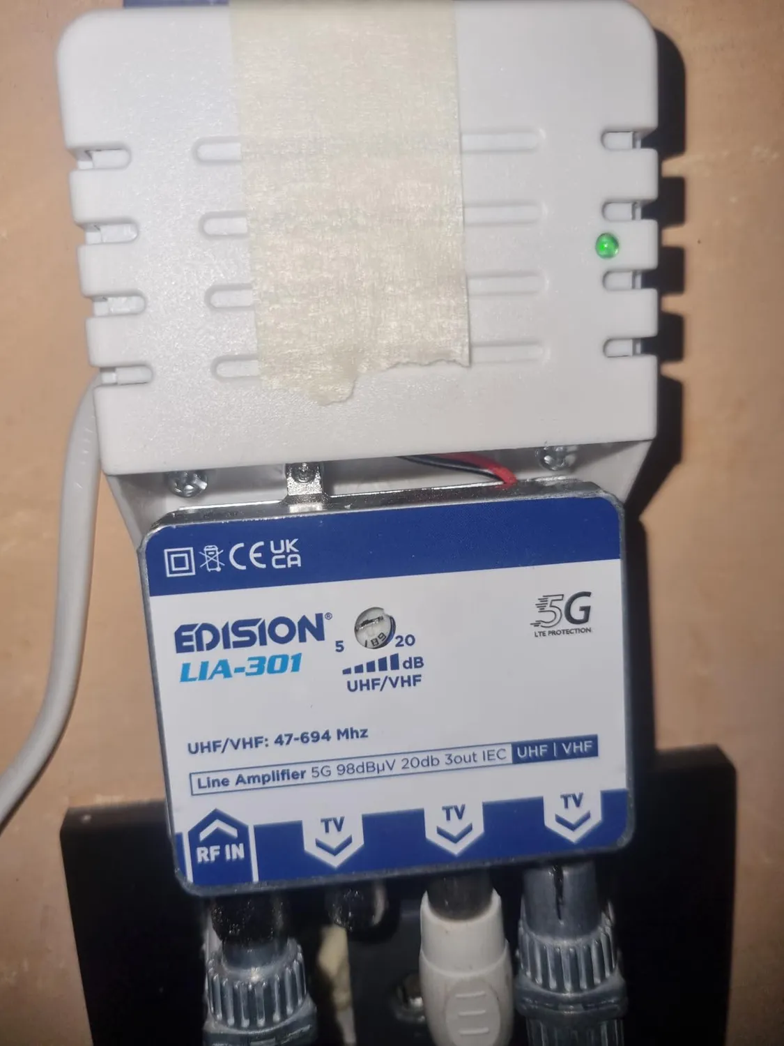 Edision LIA-301 amplificatore antenna TV 3 uscite filtro 5G