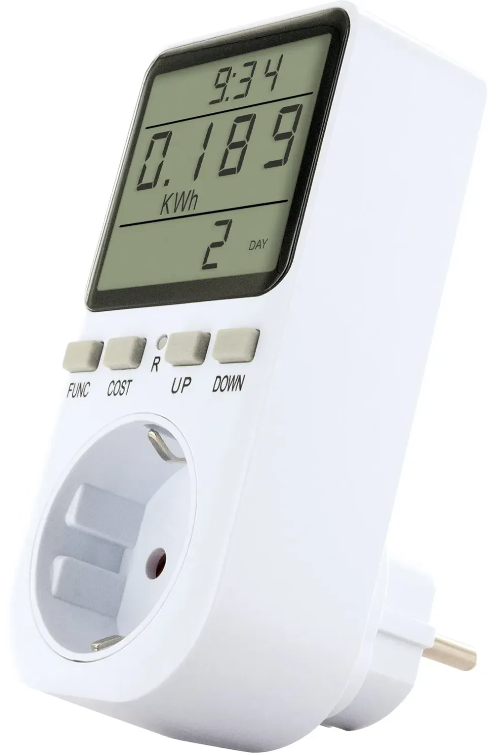 Schwaiger misuratore consumi energia con display nero