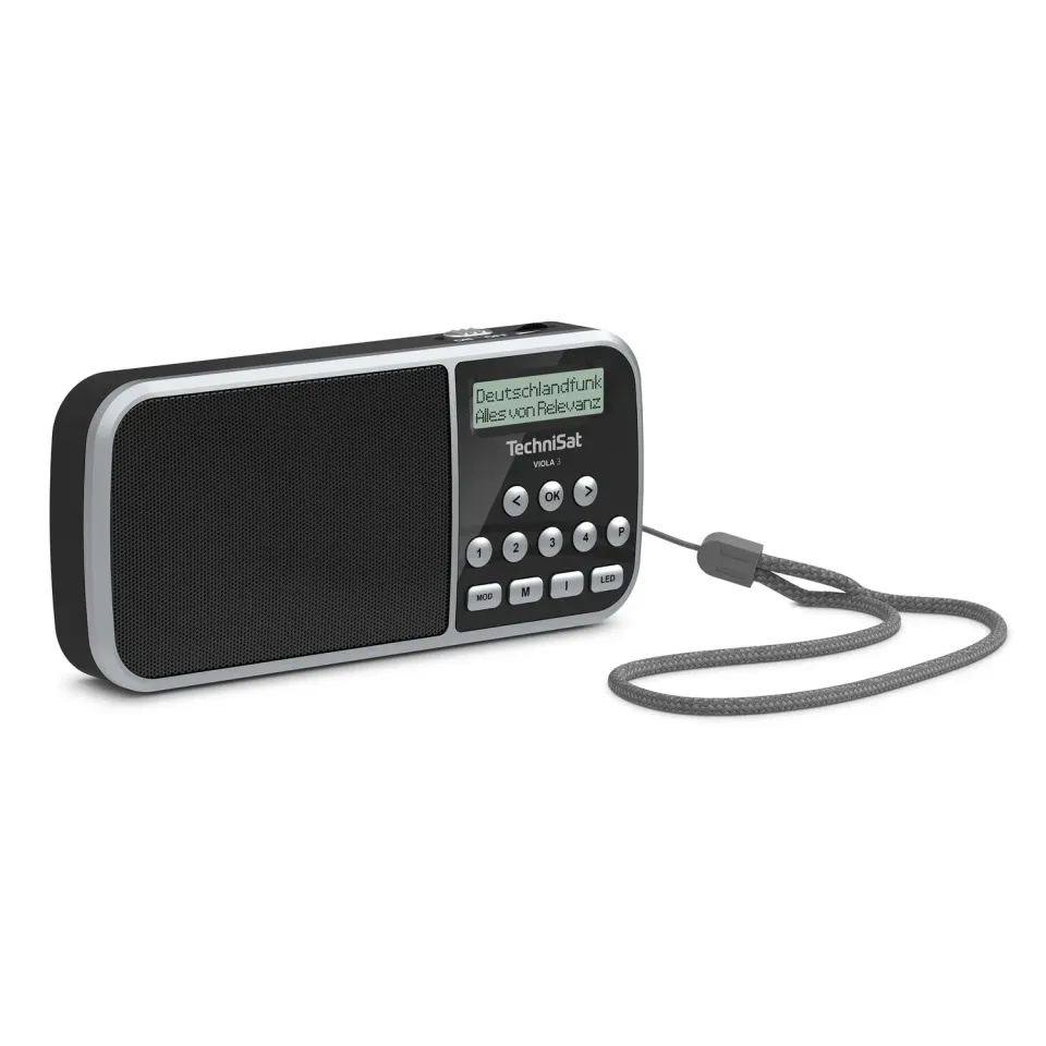 TechniSat Viola 3 Radio Portatile DAB+ Nera Torcia LED