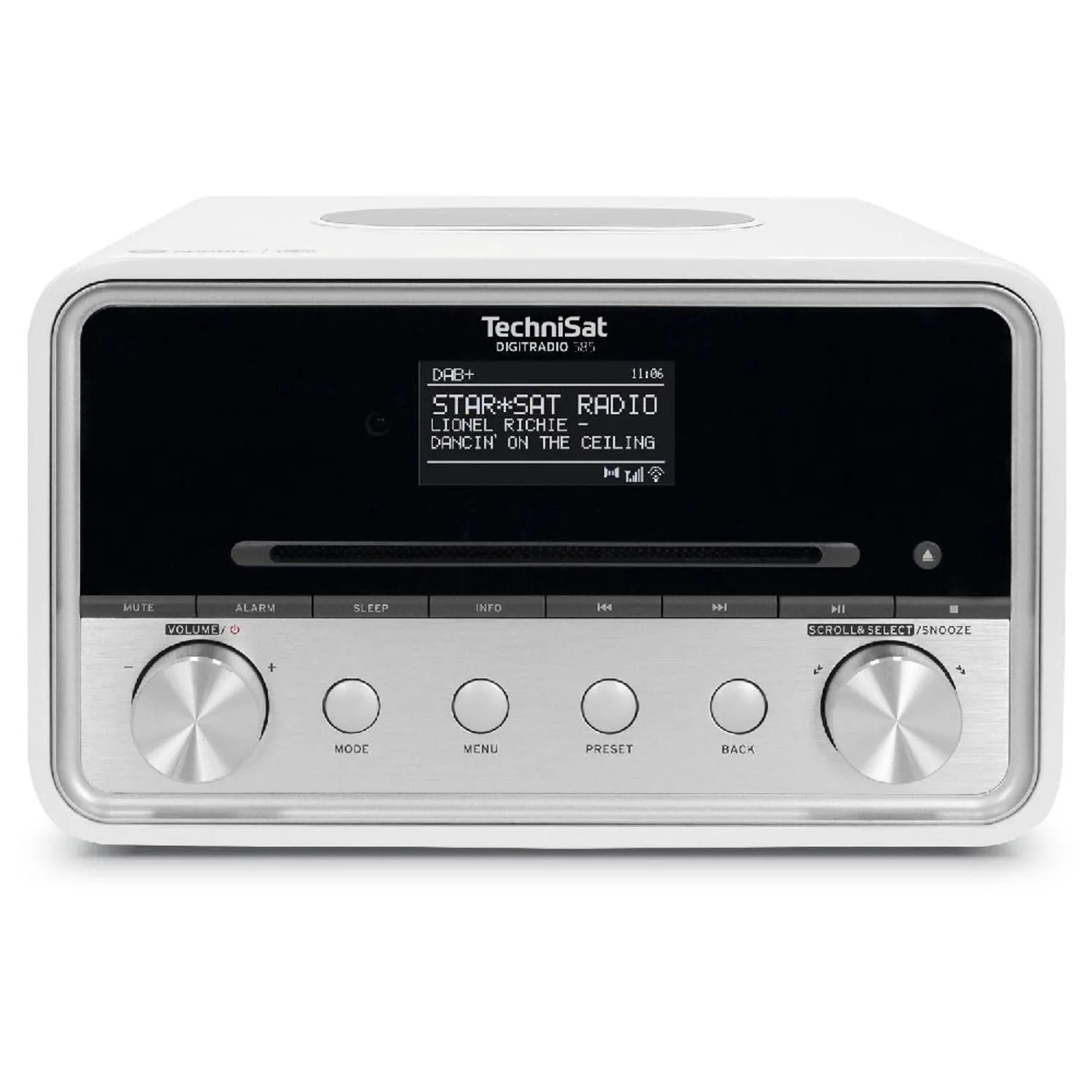 TechniSat DIGITRADIO 585 Radio ibrida bianco CD Qi Alexa