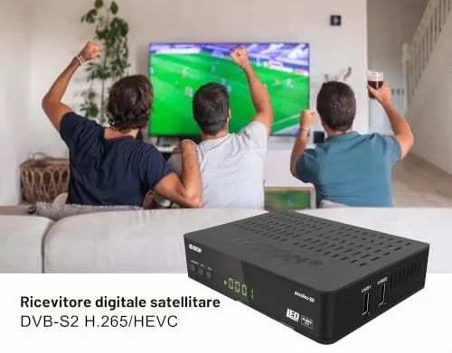 Edision Piccollino S2 Decoder Sat DVB-S2 Full HD H.265 HEVC