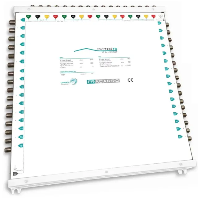 Fracarro SWP1732TS multiswitch 17 ingressi 32 uscite