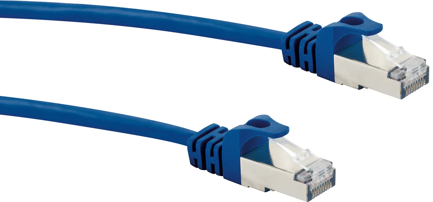 SCHWAIGER cavo di rete CAT 8 10m S/FTP blu