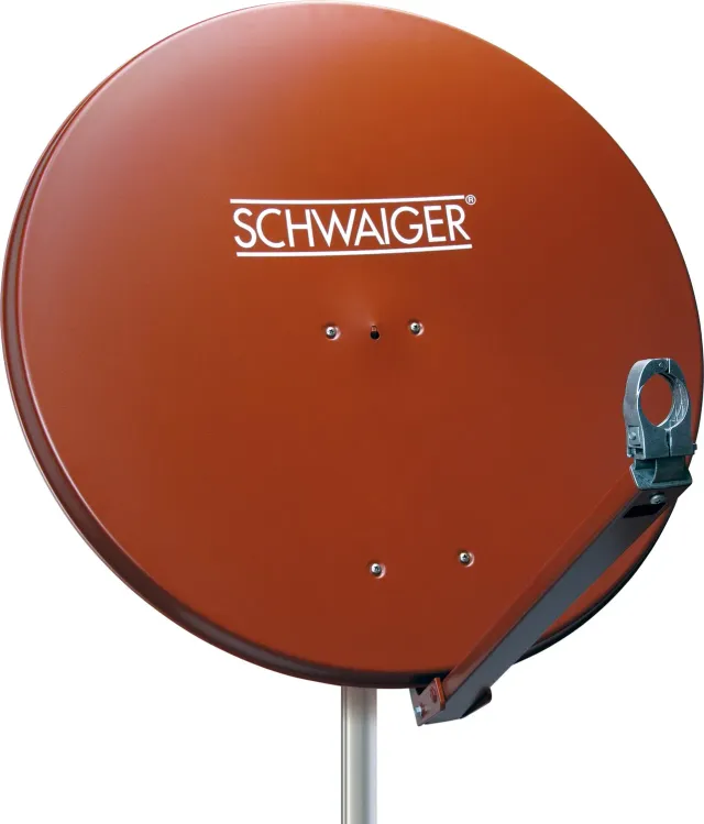 Schwaiger Parabola Satellitare 88 cm Rossa Alluminio
