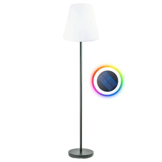 SCHWAIGER Lampada Solare da Terra 1,5 m RGB LED Bianca