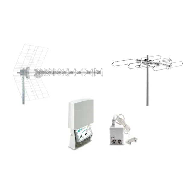 Fracarro KIT 1 EVO T2 kit antenne TV con amplificatore