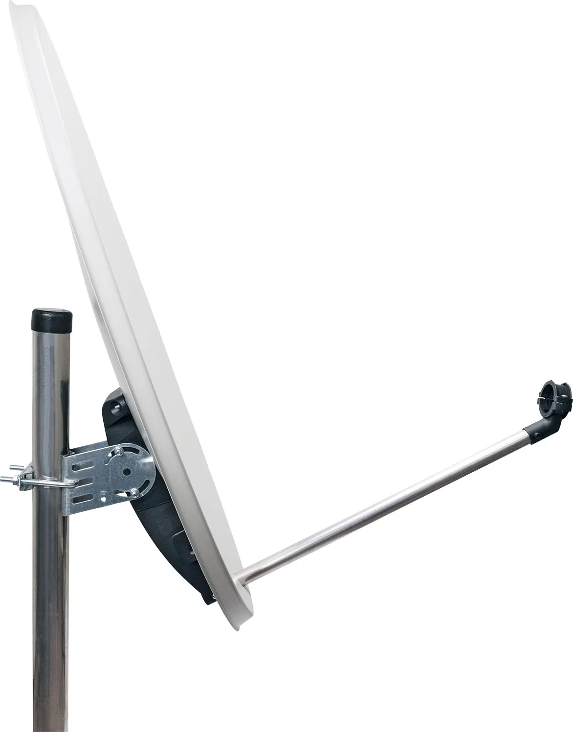 Schwaiger Antenna Parabolica Offset Acciaio 72 cm Grigia
