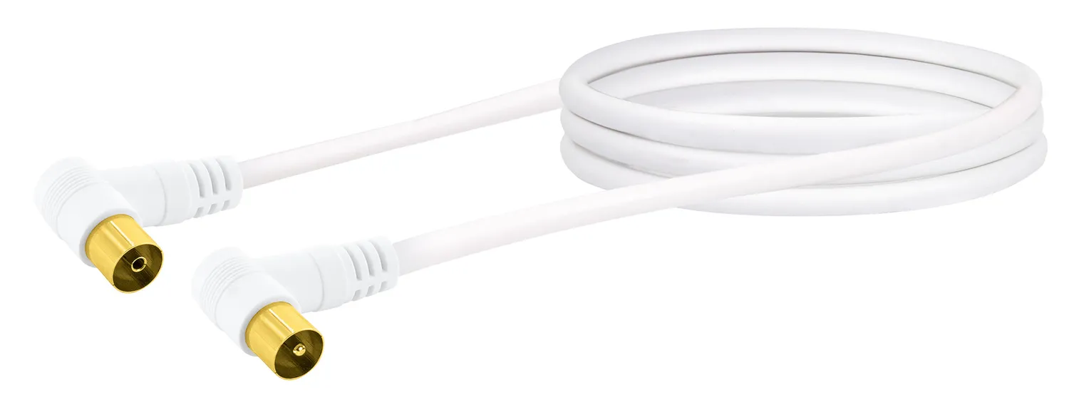 Schwaiger cavo antenna TV IEC 1,5 m bianco 90 dB