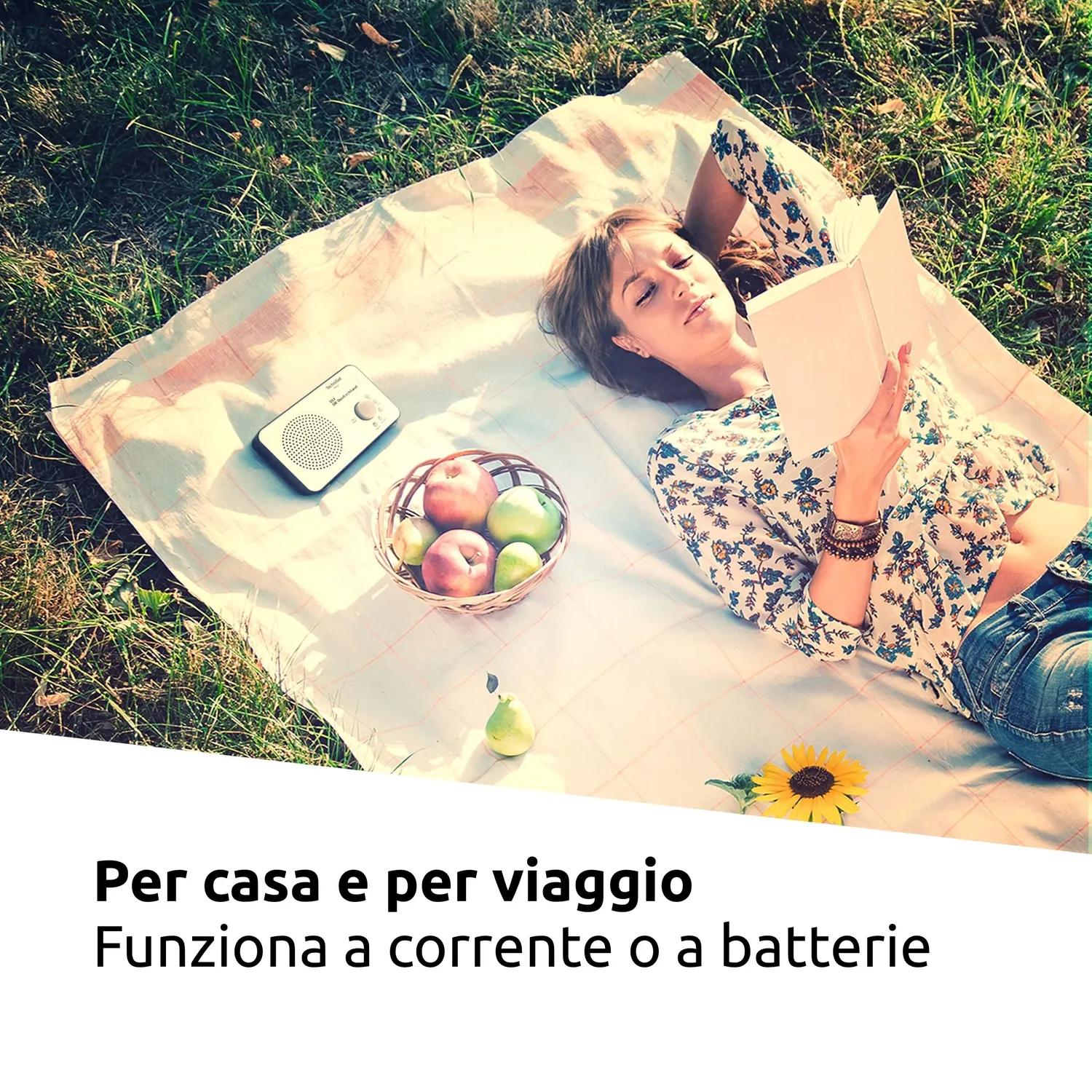 TechniSat Viola 2 Radio DAB+ Portatile Bianco Nero