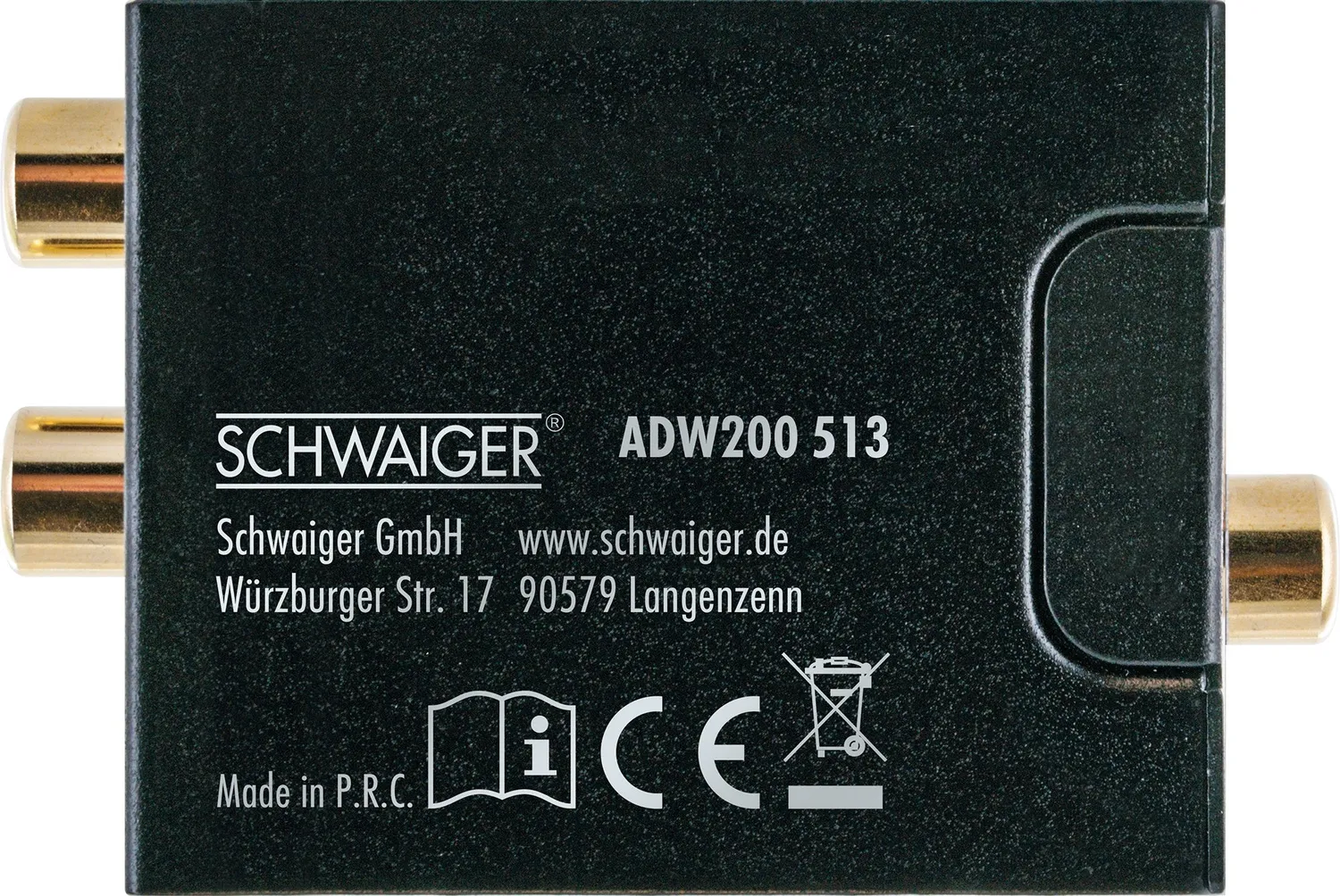 SCHWAIGER Convertitore Digitale Analogico Toslink Coassiale
