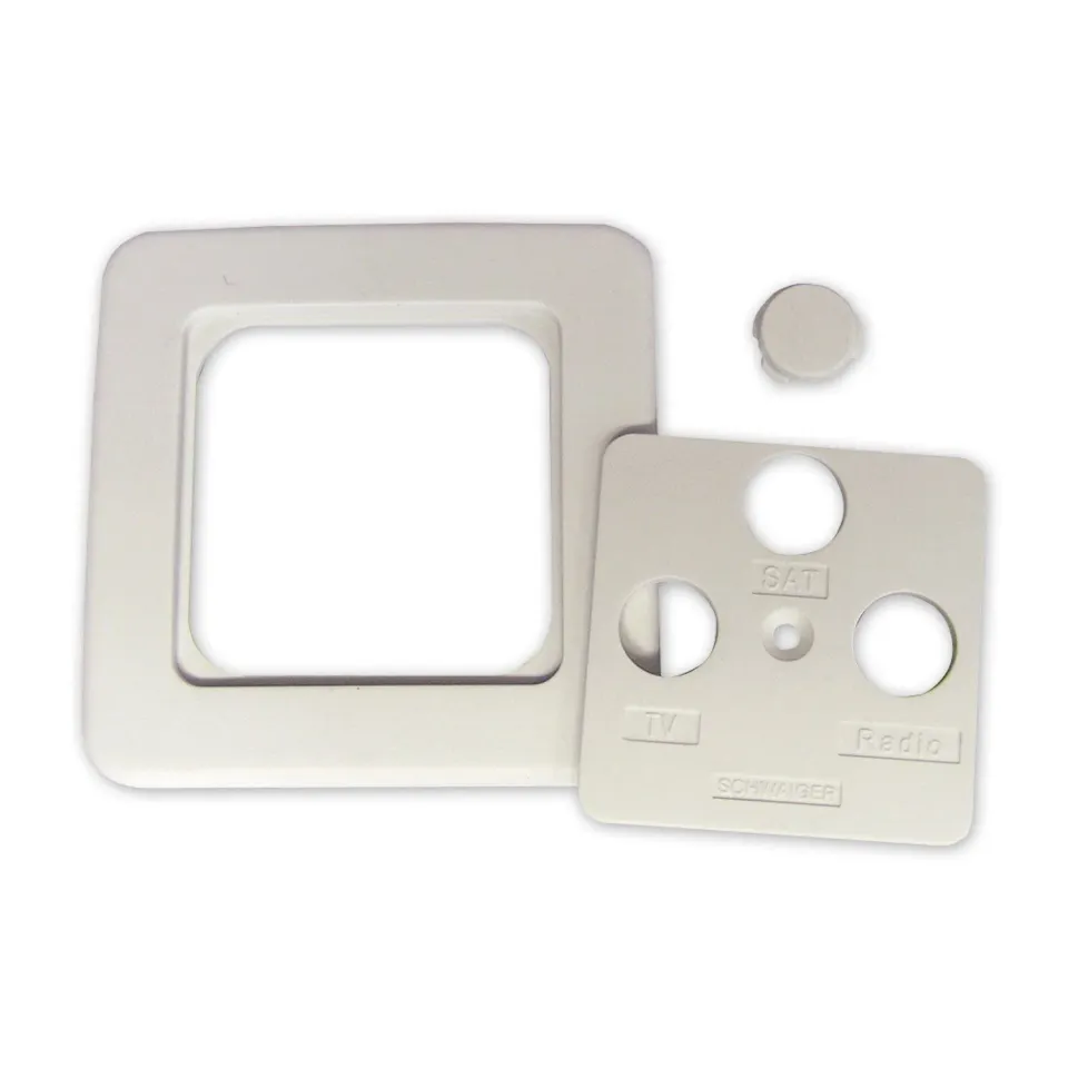 Schwaiger cornice 2-3 fori placca copripresa bianca