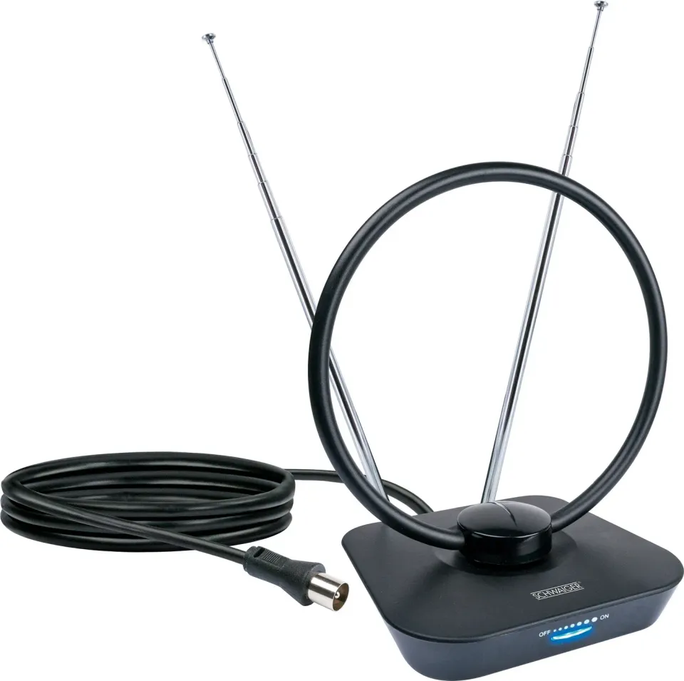 Schwaiger DVB-T2 Antenna Interna Attiva 36 dB con LTE