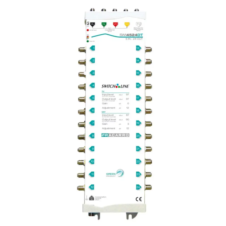 Fracarro SWI4524DT multiswitch in cascata per SAT