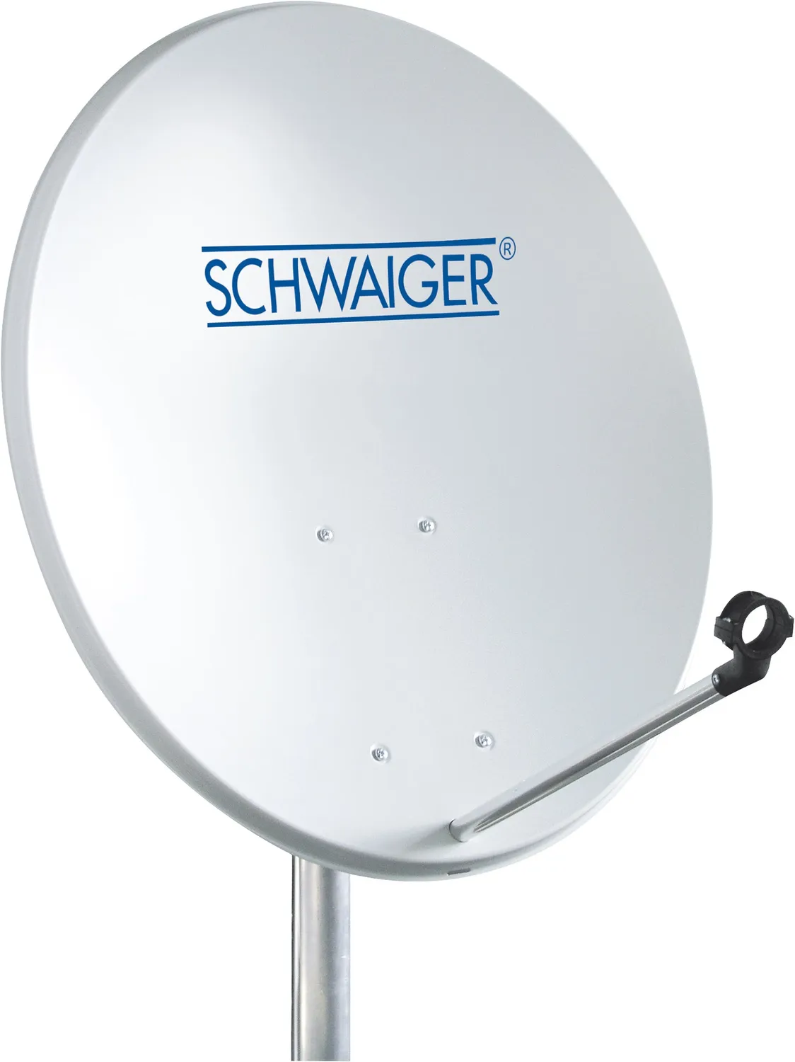 Schwaiger parabola offset 55 cm antracite acciaio