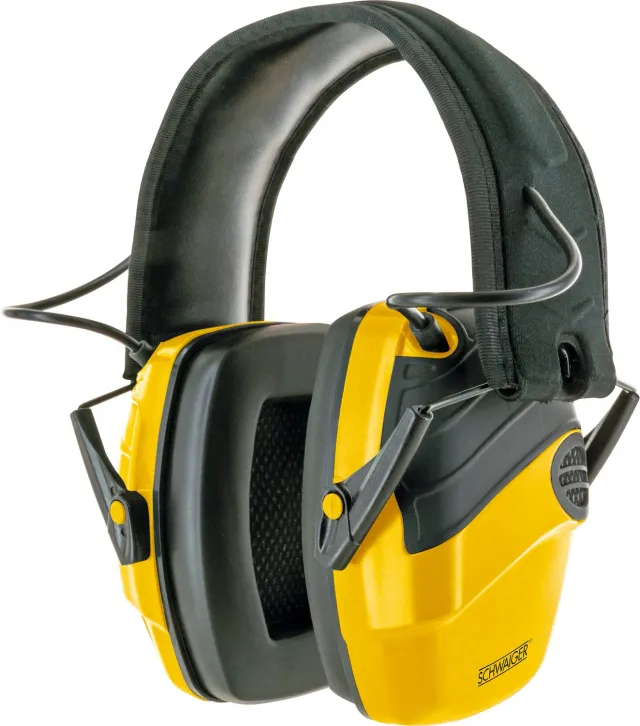 SCHWAIGER Cuffie Antirumore Attive 82 dB nero giallo