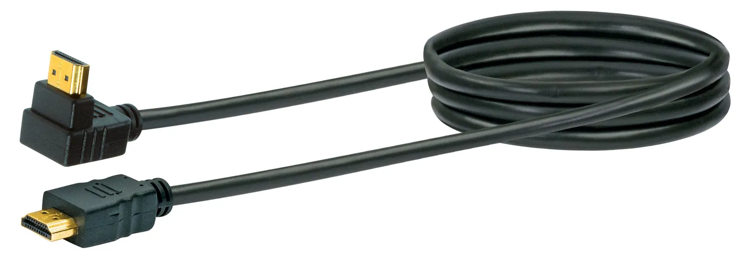 Schwaiger cavo HDMI high speed 4K 1,3 m angolare nero