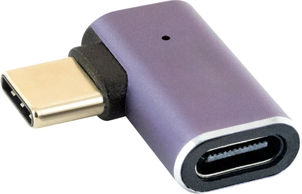 SCHWAIGER Adattatore angolare USB-C 90 gradi salvaspazio