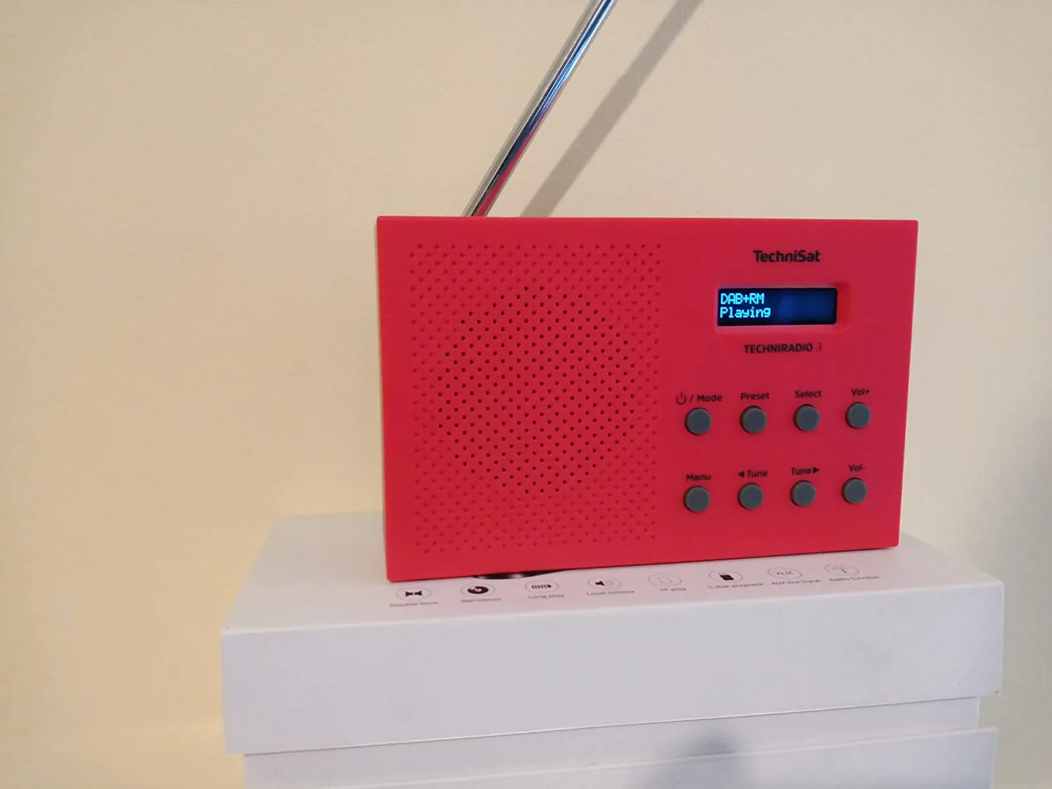 TechniSat TECHNIRADIO 3 Radio DAB+ Portatile Bianca Sveglia