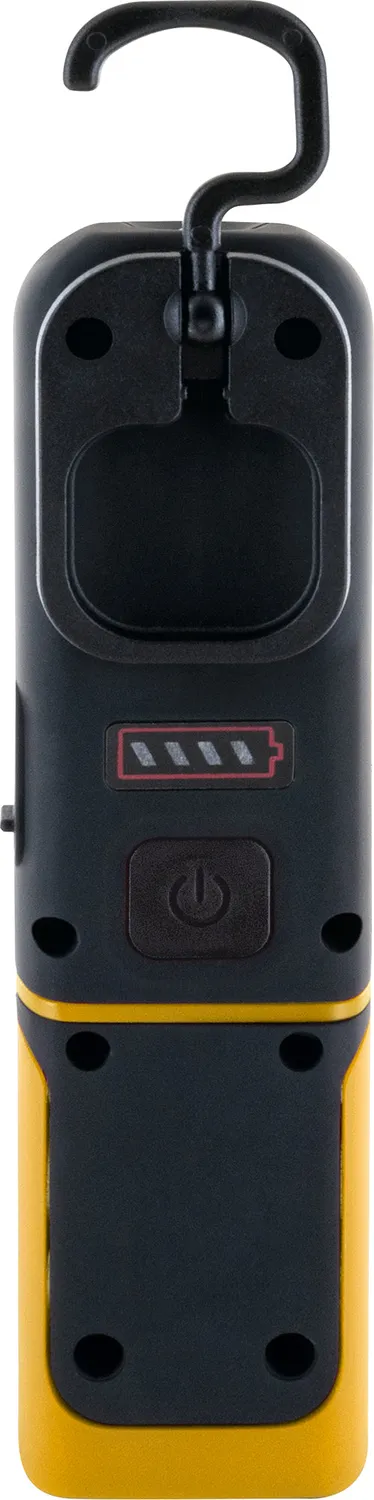 SCHWAIGER Lampada Lavoro LED COB con Gancio e Magnete Nera