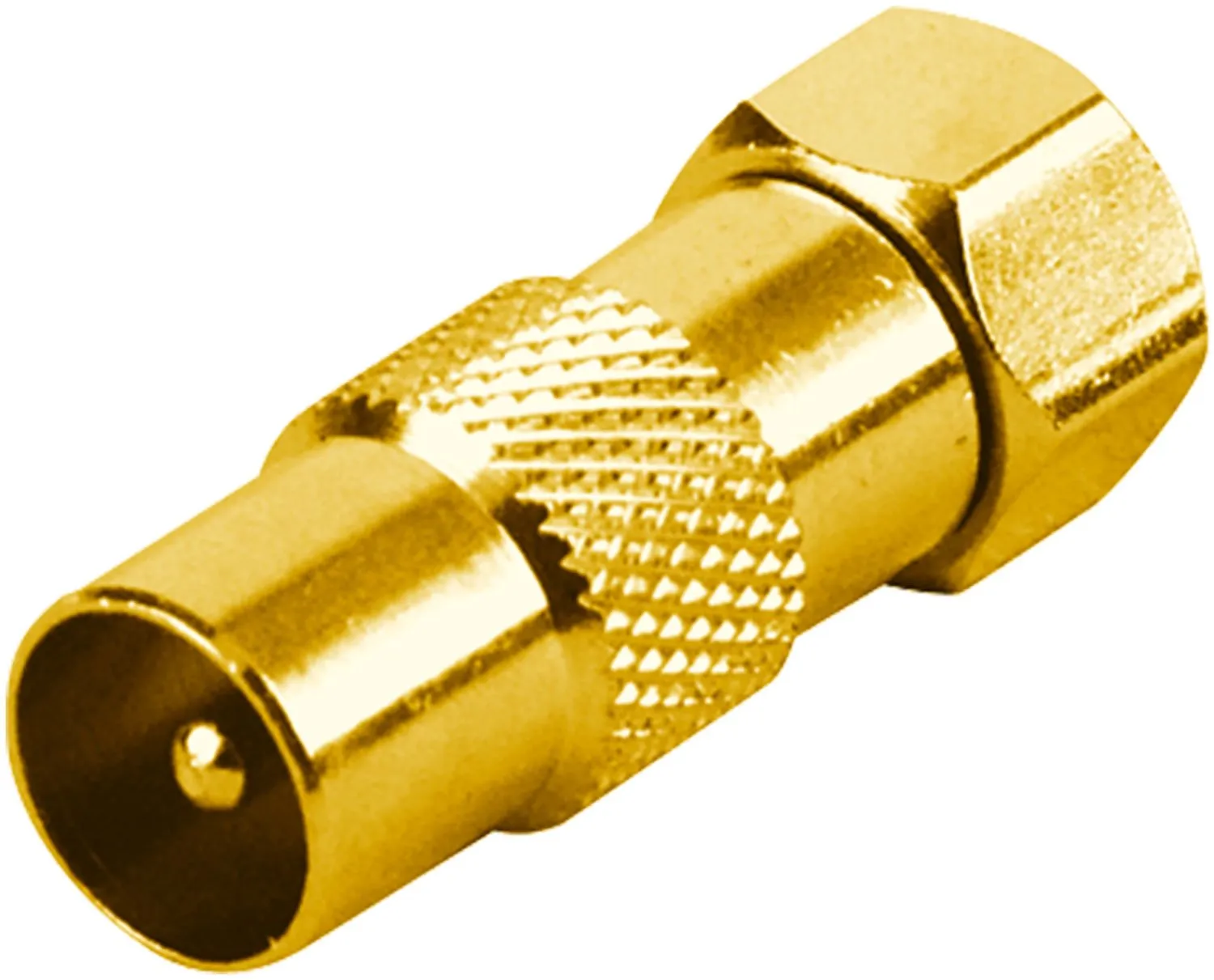 Schwaiger adattatore antenna F-IEC dorato