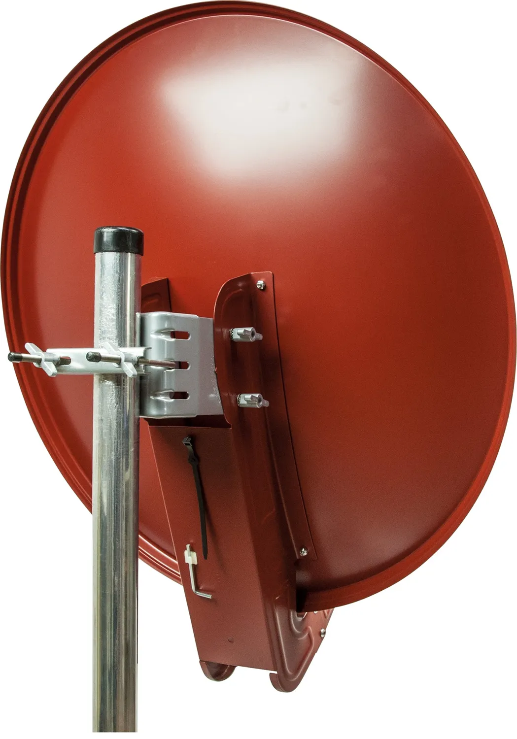 Schwaiger Antenna Satellitare Offset 75 cm Set Quad LNB rossa