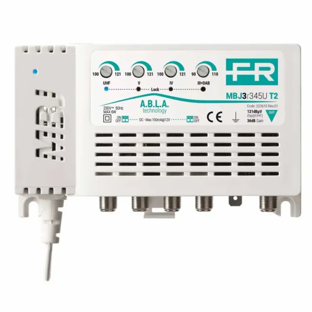Fracarro MBJ2R3+4+5 T2 centralino TV 1 ingresso 25dB