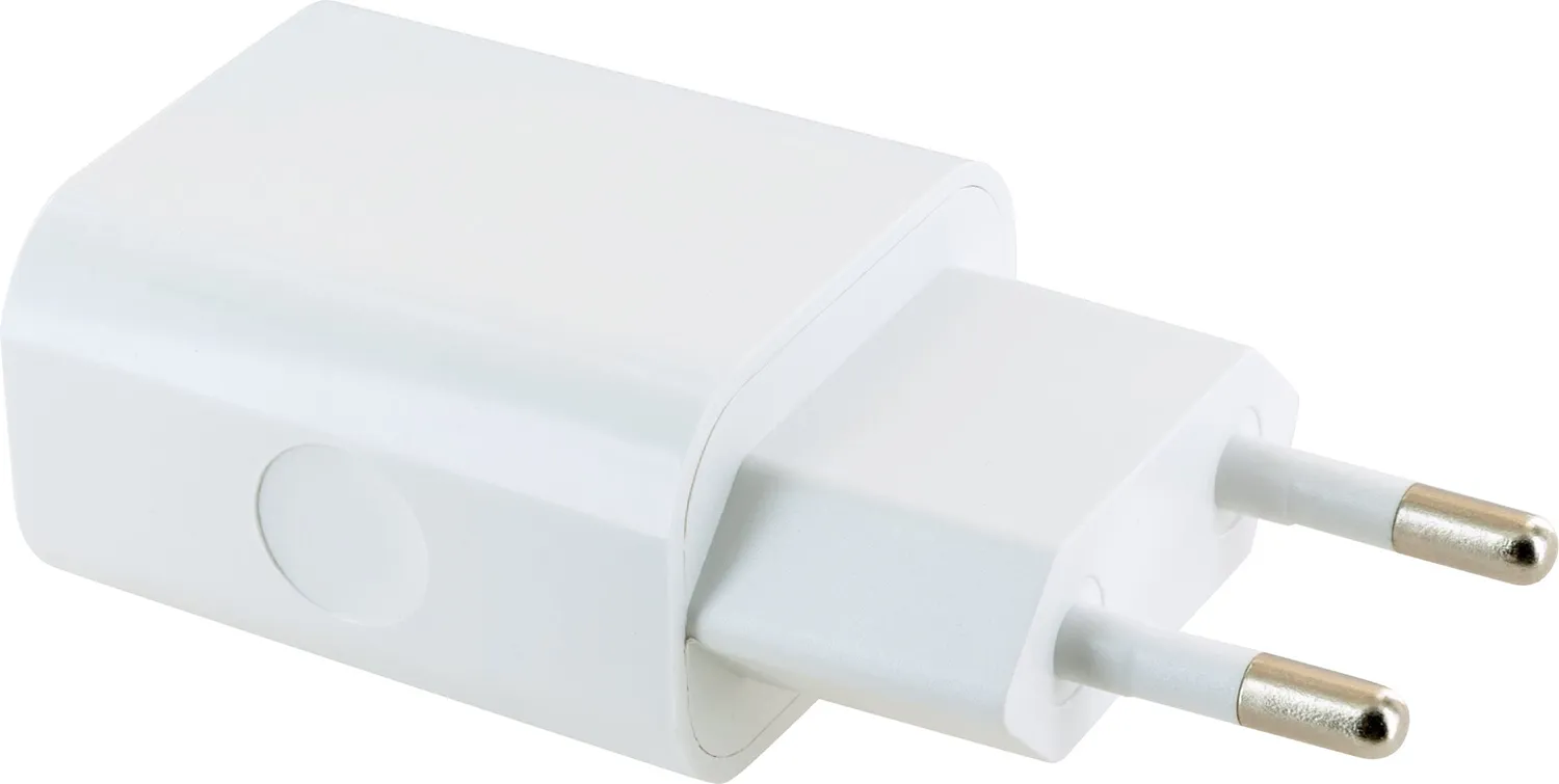 Schwaiger Caricatore muro 2x USB-A 12W bianco