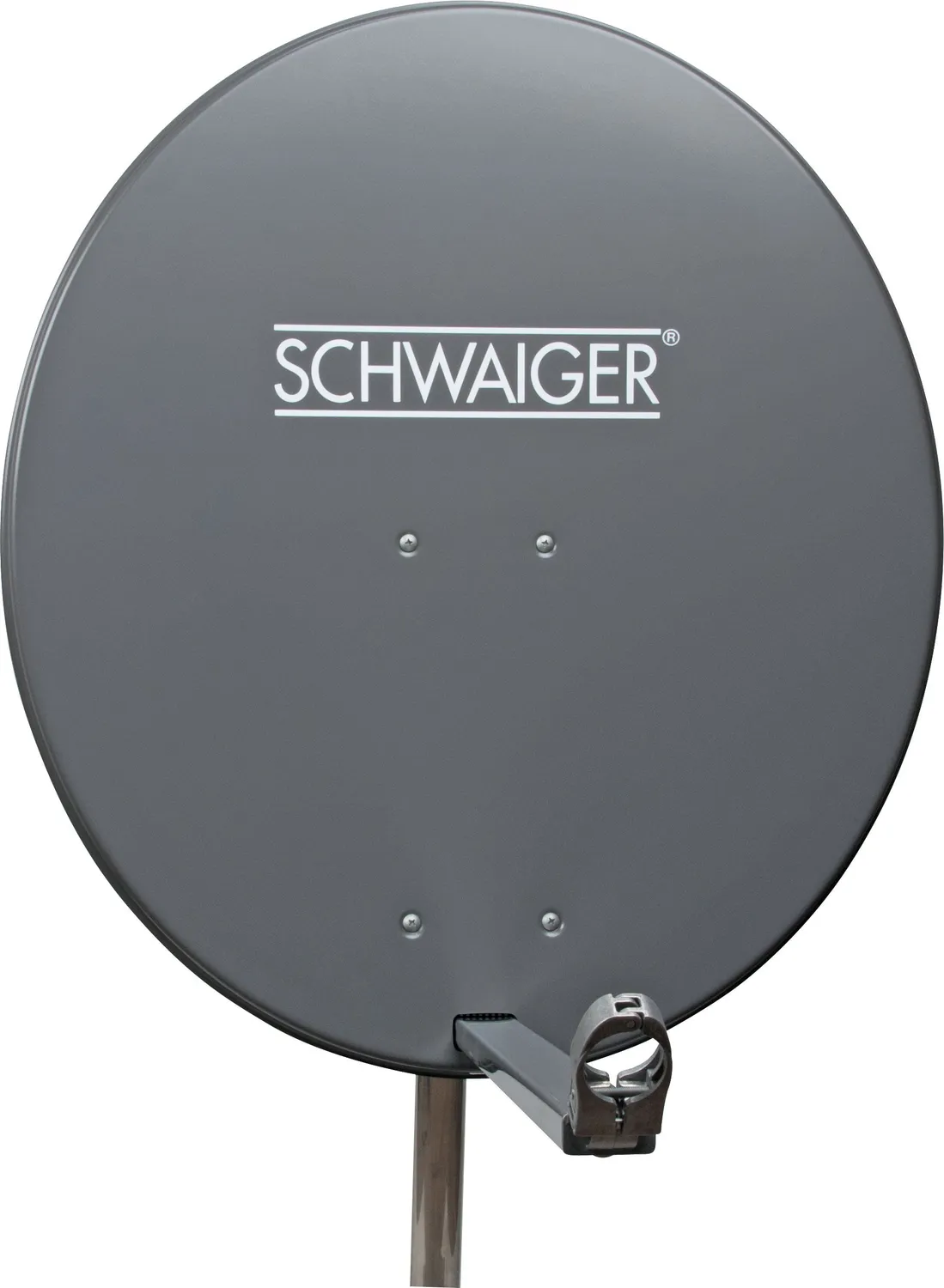 SCHWAIGER Parabola satellitare 80 cm antracite 4 utenze