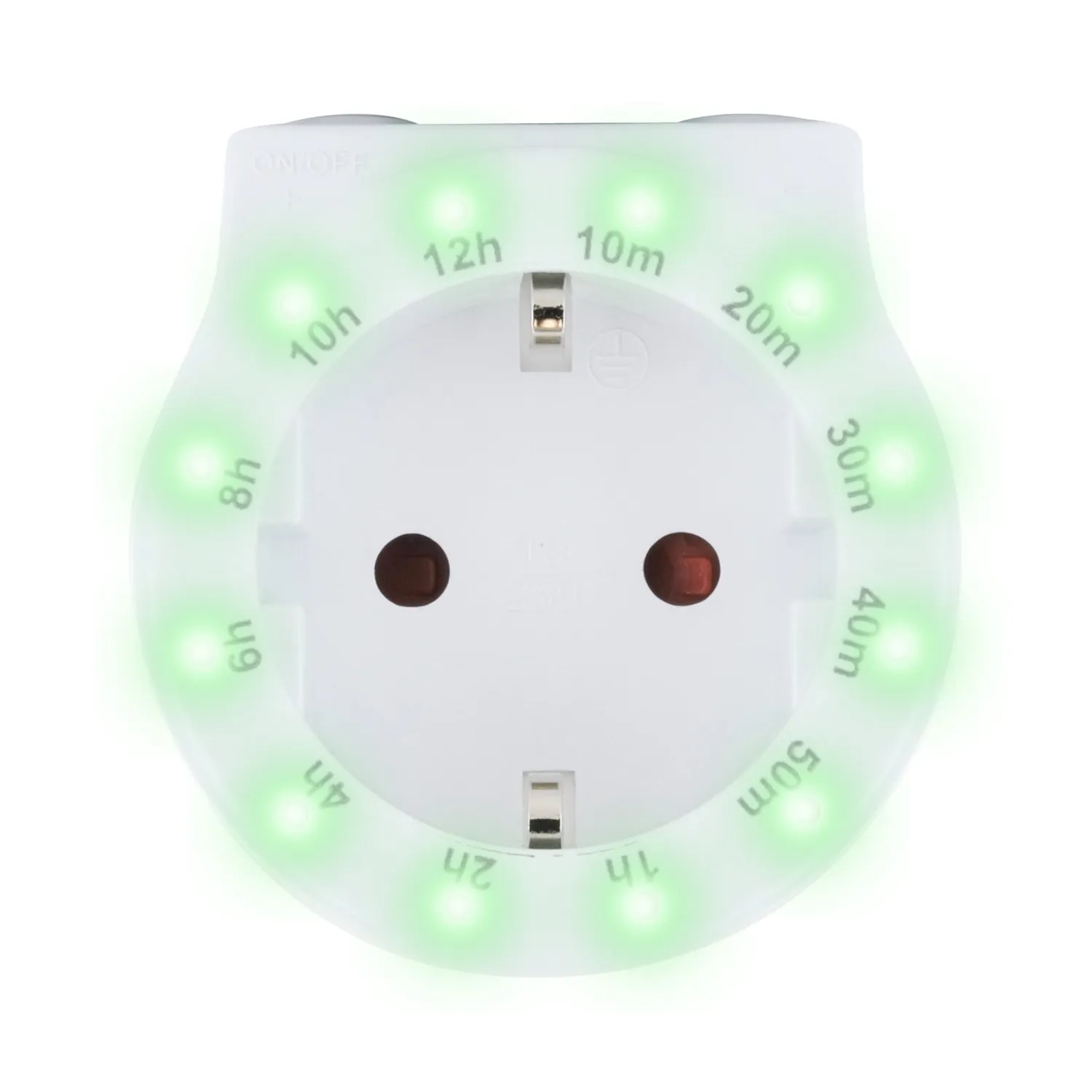 SCHWAIGER Presa intermedia con timer 230V bianca 3500W