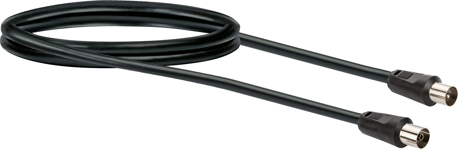 Schwaiger Cavo Antenna 1,5 m 75 dB Nero Schermato