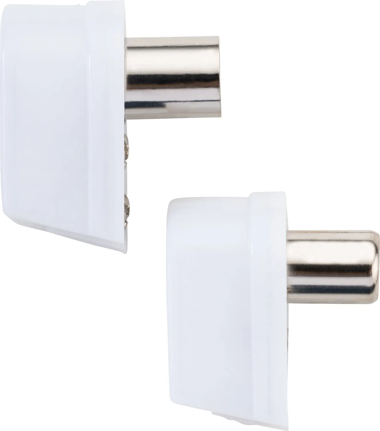 SCHWAIGER Set Spine IEC Angolate 90° per Antenna TV Bianche
