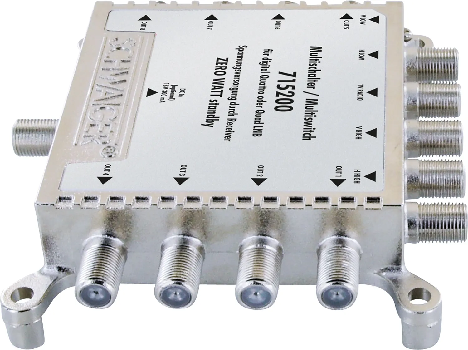 Schwaiger multiswitch 5x8 per 8 utenti SAT