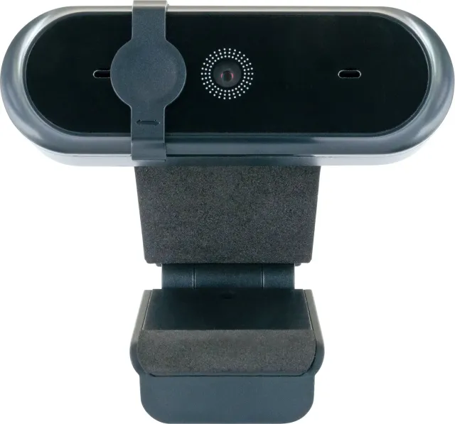 Schwaiger webcam USB 720p HD nera con privacy cover e microfono