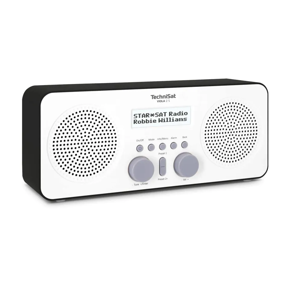 TechniSat VIOLA 2 S radio portatile bianco-nera stereo