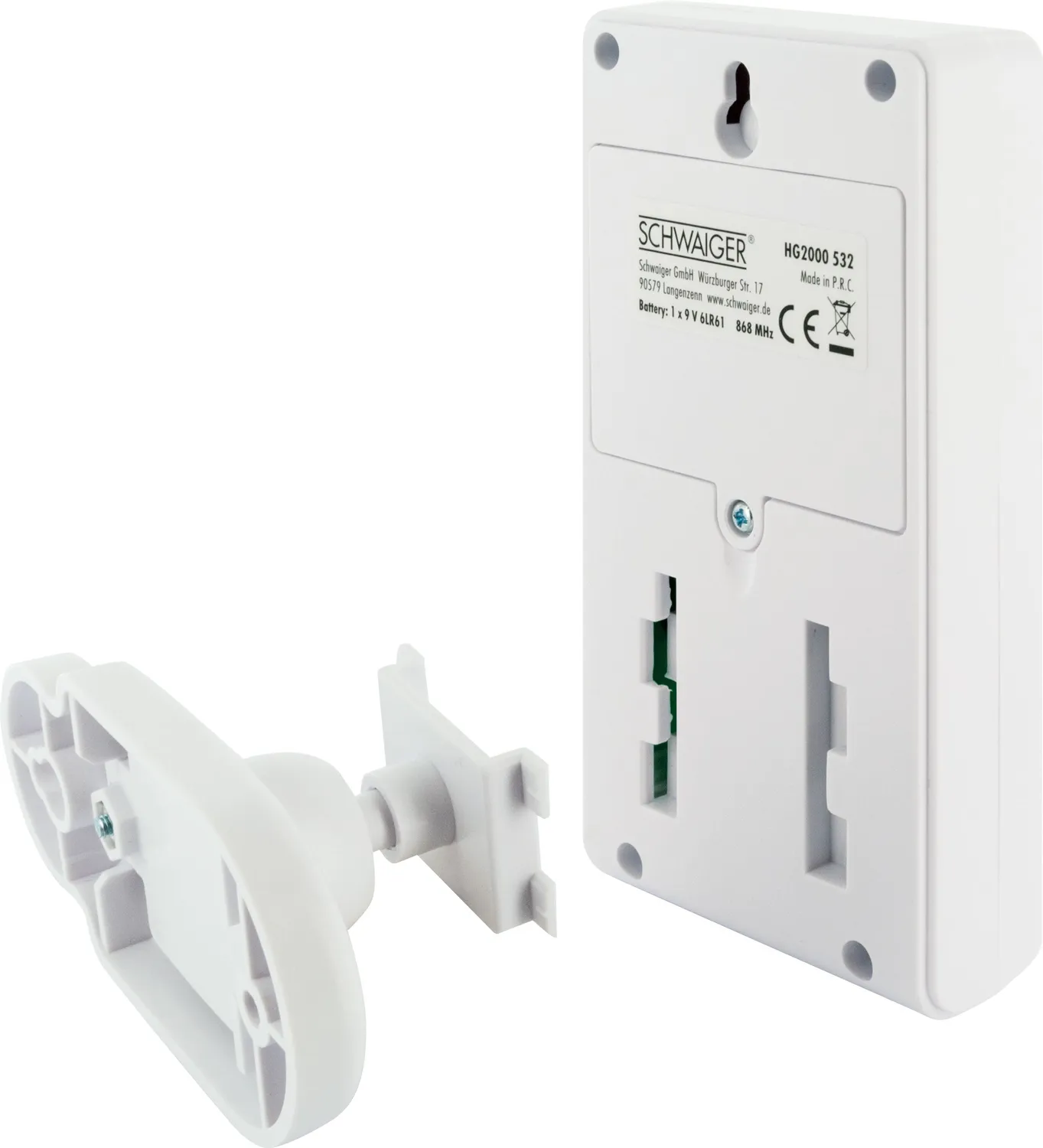 Schwaiger Green Guard Rilevatore Movimento PIR bianco