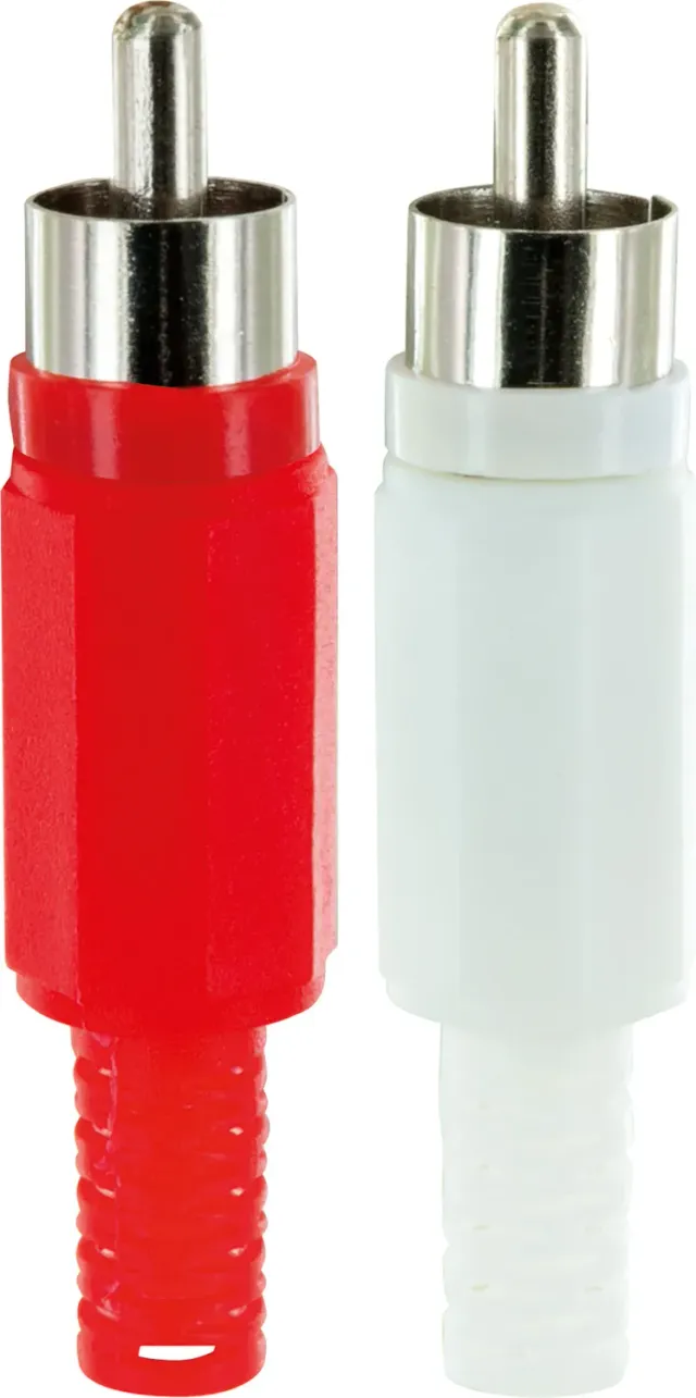 Schwaiger Spinotti Cinch RCA a Saldare 2 Pezzi