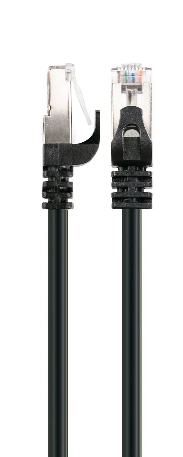 SCHWAIGER Cavo Rete Cat 6 Gigabit Nero 1 Pezzo
